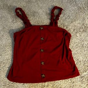 No Boundries burnt orange tank with buttons size XXL